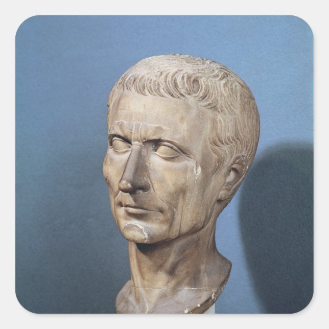 Bust of Julius Caesar Square Sticker (Front)