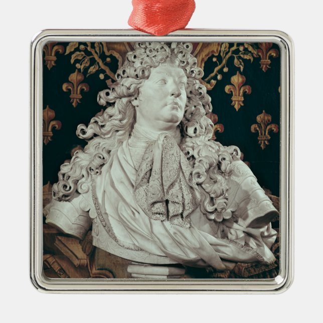 Bust of Louis XIV  1686 Metal Tree Decoration (Front)