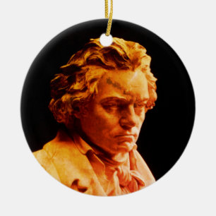 Bust of Ludwig Ceramic Tree Decoration