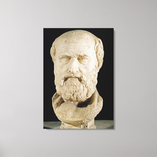 Bust of Lysias Canvas Print (Front)