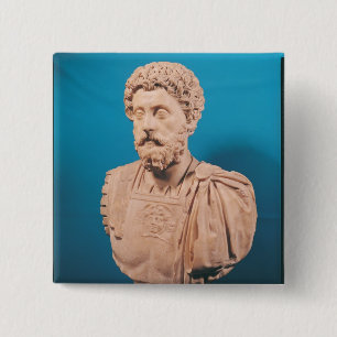 Bust of Marcus Aurelius 15 Cm Square Badge
