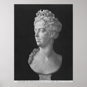 Bust of Marie-Adelaide de Savoie Poster