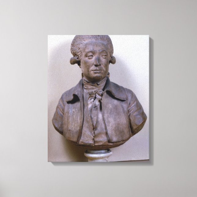 Bust of Marie Jean Antoine Nicolas Canvas Print (Front)