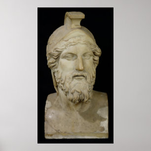 Bust of Miltiades 480-336 BC Poster