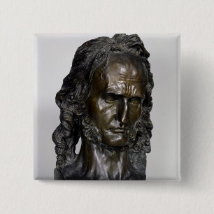 Bust of Nicolo Paganini 1830 15 Cm Square Badge