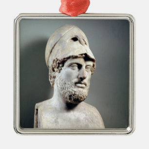 Bust of Pericles  copy of a Greek original Metal Tree Decoration