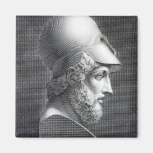 Bust of Pericles, engraved by Giuseppe Cozzi Magnet