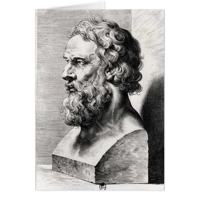 Bust of Plato engraved by Lucas Emil (Front)