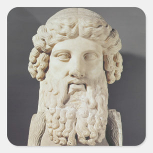 Bust of Plato Square Sticker