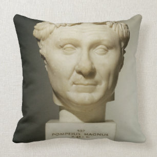 Bust of Pompey (106-48 BC) c.60 BC (marble) Cushion