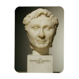 Bust of Pompey (106-48 BC) c.60 BC (marble) Magnet