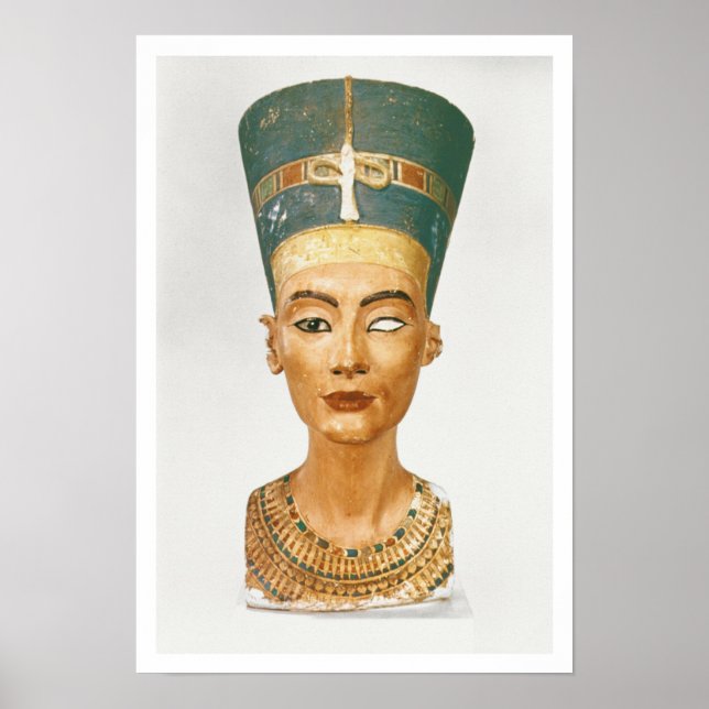 Bust of Queen Nefertiti, front view, from the stud Poster (Front)