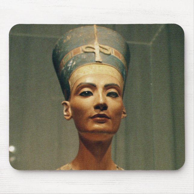 Bust of Queen Nefertiti, front view Mouse Pad (Front)