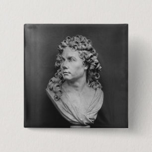 Bust of Robert de Cotte, 1707 15 Cm Square Badge