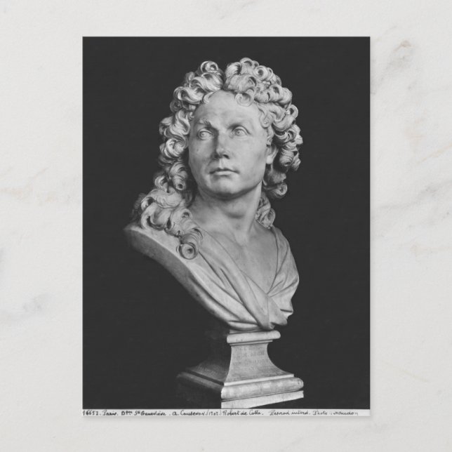 Bust of Robert de Cotte, 1707 Postcard (Front)