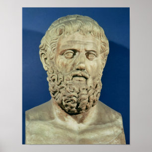Bust of Sophocles Poster