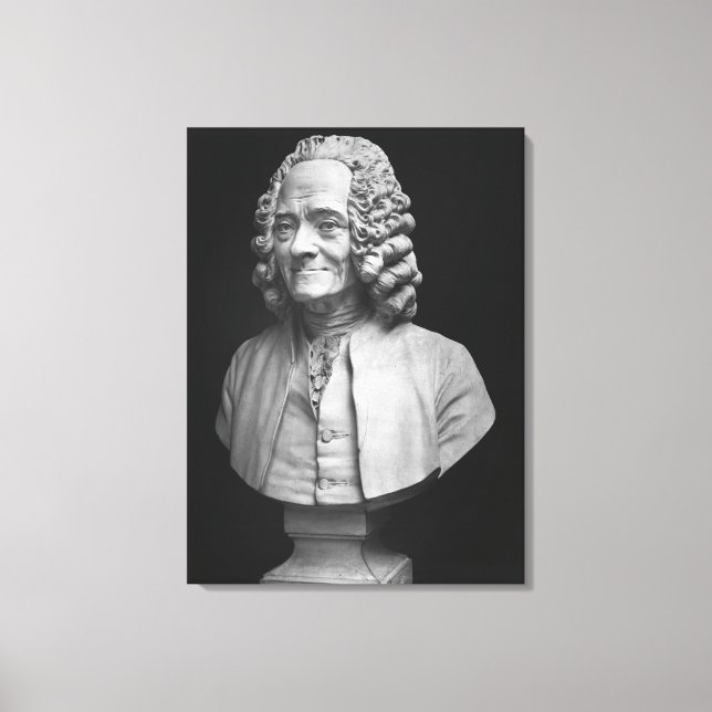 Bust of Voltaire Canvas Print (Front)