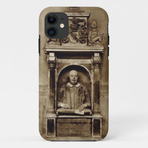 Bust of William Shakespeare (1564-1616) and inscri Case-Mate iPhone Case