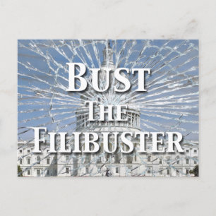 Bust The Filibuster Postcard