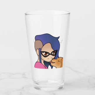 Buster and Betty Pint glass