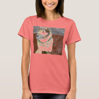 Buster On The Deck T-Shirt by Julia Hanna