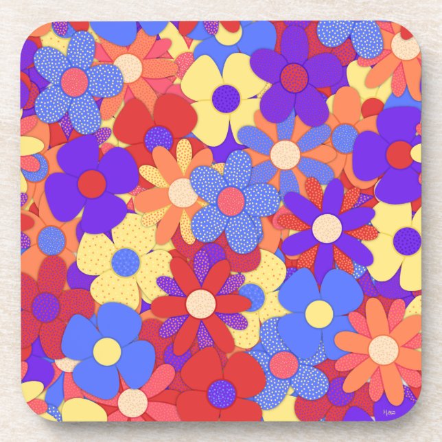 Bustling Bouquet Coaster (Front)