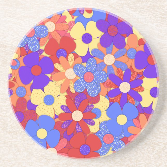 Bustling Bouquet Coaster (Front)