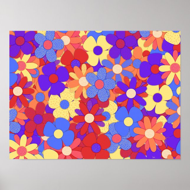 Bustling Bouquet Poster (Front)