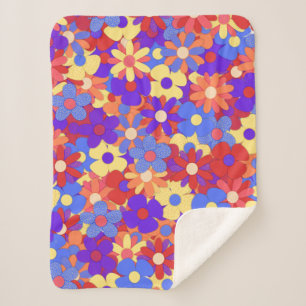 Bustling Bouquet Sherpa Blanket