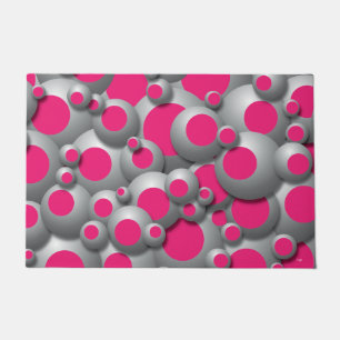 Bustling Bubbles Hot Pink Doormat