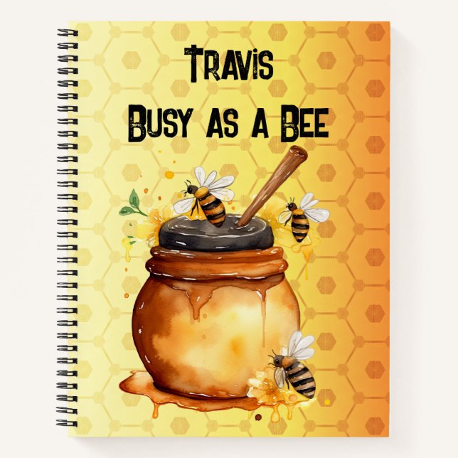 Busy as a Bee  Notebook (Front)