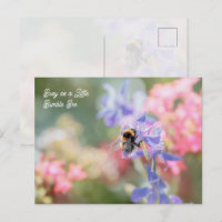 "Busy as a Little Bumble Bee" Soft Pastel Flowers