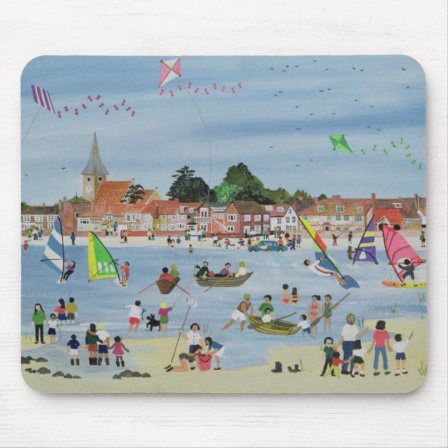 Busy Beach Mouse Pad (Front)