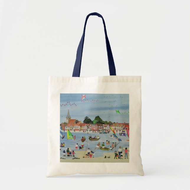 Busy Beach Tote Bag (Front)