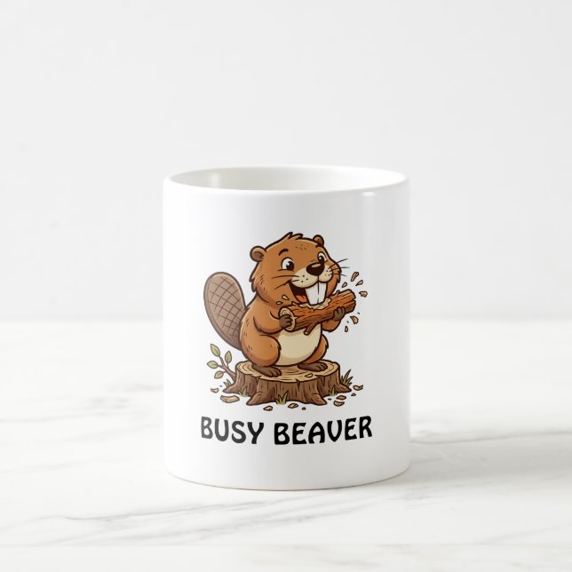Busy Beaver Coffee Mug (Center)