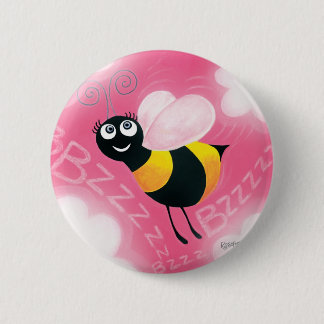 Busy Bee 6 Cm Round Badge