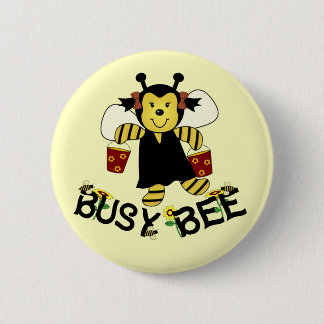 Busy Bee 6 Cm Round Badge