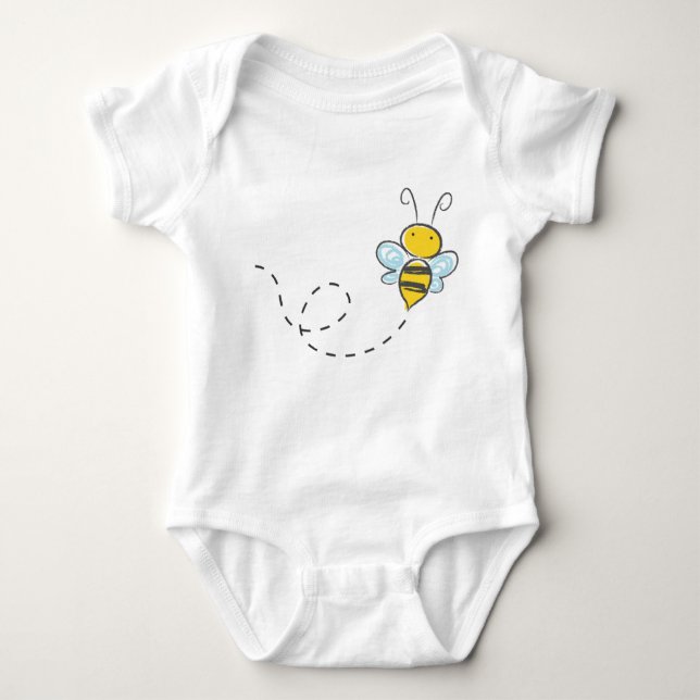 Busy Bee Baby Bodysuit (Front)