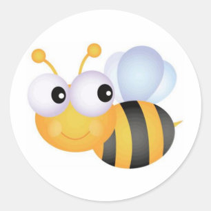 Busy Bee Classic Round Sticker