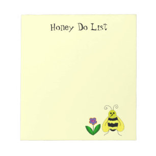 Busy Bee Honey Do List Notepad