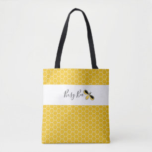 Busy Bee, Honeycomb Shoulder Tote Bag