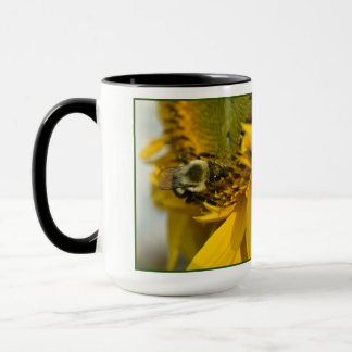 Busy Bee on a Sunflower Mug