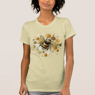 Busy Bee on Honeycomb: Hexagons and Circles T-Shirt