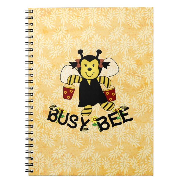 Busy Bee Spiral Notebook (Front)