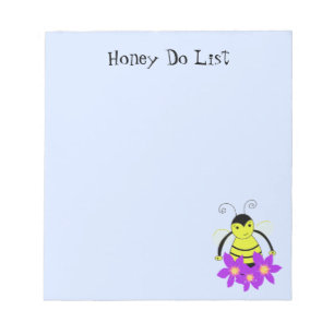 Busy Bees Honey Do List Notepad