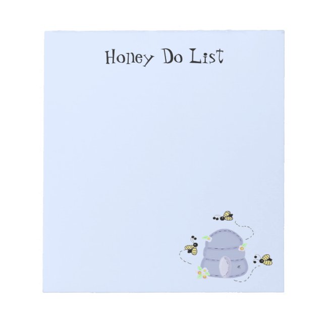 Busy Bees Honey Do List Notepad (Front)