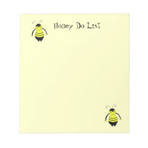 Busy Bumble Bees Honey Do List Notepad