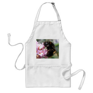 Busy Bumblebee and Pink Flowers Apron