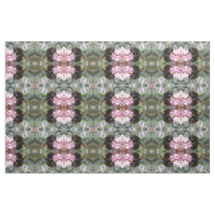 Busy Bumblebee and Pink Flowers Patterned Animal Fabric