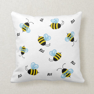 Busy Buzzing Bumble Bees Cushion